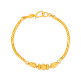 22K Gold Kids Regal Bead Bracelet